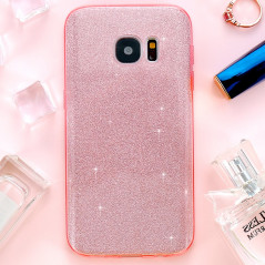 Coque PAILLETEE ETINCELANTE Samsung Galaxy S7 Rose