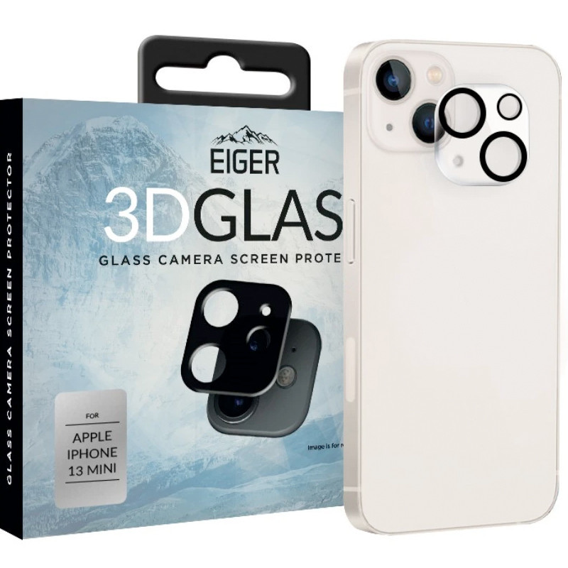 Eiger - iPhone 13 Mini Protection camera 3D GLASS Eiger - iPhone 13 Mini Protection camera 3D GLASS