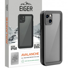 Eiger - iPhone 13 Coque rigide AVALANCHE Noir