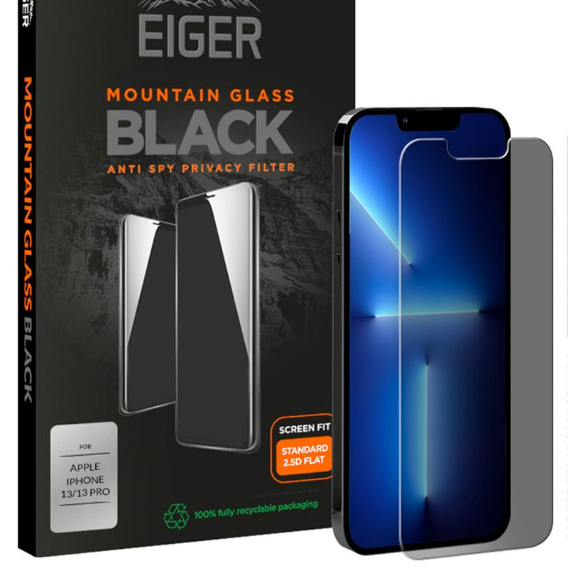 Eiger - iPhone 14/13 / iPhone 13 PRO Protection écran MOUNTAIN GLASS PRIVACY