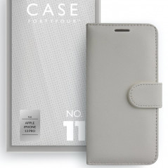 Case FortyFour - iPhone 13 PRO Etui folio No.11 Gris (Stone)