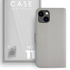 Case FortyFour - iPhone 13 Mini Etui folio No.11 Gris (Stone)