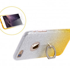 Coque ultra pailletée support bague Apple iPhone 6/6S Or