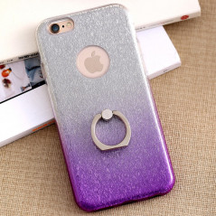 Coque ultra pailletée support bague Apple iPhone 6/6S Violet