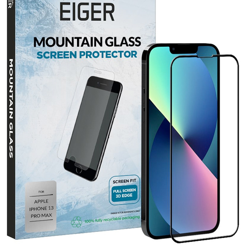 Eiger - iPhone 13 PRO MAX/iPhone 14 Plus Protection écran 3D MOUNTAIN GLASS