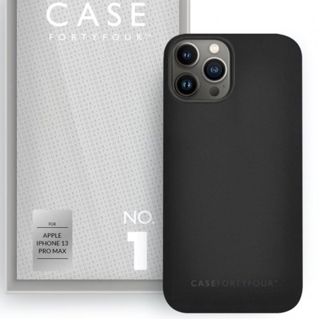 Case FortyFour - iPhone 13 PRO MAX Coque souple No.1 Noir
