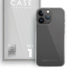 Case FortyFour - iPhone 13 PRO MAX Coque souple No.1 Clair (Transparente)