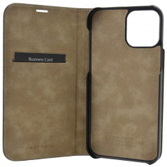 Mike Galeli -  iPhone 13 Etui cuir MARC Noir