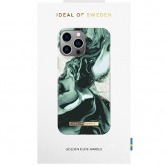 iDeal of Sweden - iPhone 13 PRO Coque Golden Olive Marble