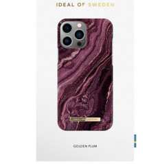 iDeal of Sweden - iPhone 13 PRO Coque Golden Plum Marble