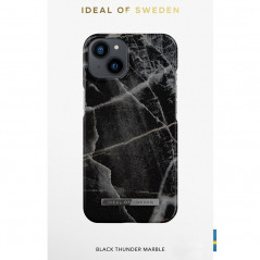 iDeal of Sweden - iPhone 13 Coque Black Thunder Marble