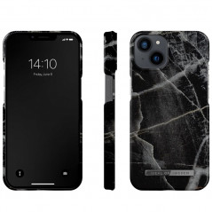 iDeal of Sweden - iPhone 13 Coque Black Thunder Marble