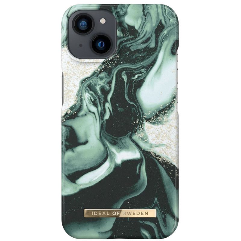 iDeal of Sweden - iPhone 13 Coque Golden Olive Marble