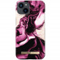 iDeal of Sweden - iPhone 13 Coque Golden Ruby Marble