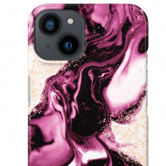 iDeal of Sweden - iPhone 13 Coque Golden Ruby Marble