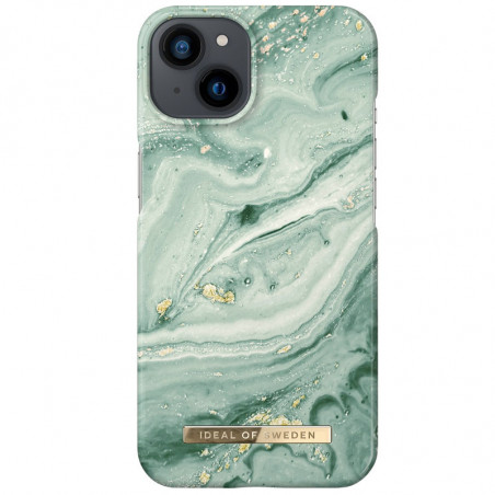 iDeal of Sweden - iPhone 13 Coque Mint Swirl Marble