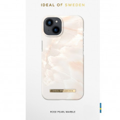 iDeal of Sweden - iPhone 13 Coque Rose Pearl Marble