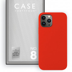 Case FortyFour - iPhone 13 PRO MAX Coque silicone liquide No.8 Rouge