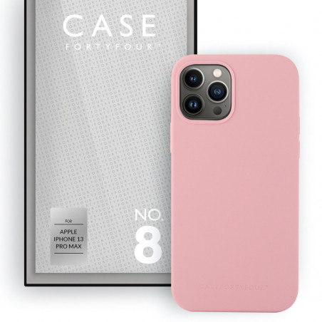 Case FortyFour - iPhone 13 PRO MAX Coque silicone liquide No.8 Rose