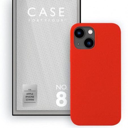 Case FortyFour - iPhone 13 Mini Coque silicone liquide No.8 Rouge