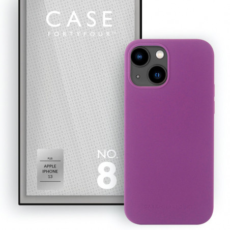Case FortyFour - iPhone 13 Coque silicone liquide Violet (Purple) No.8