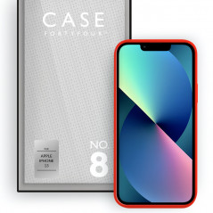 Case FortyFour - iPhone 13 Coque silicone liquide No.8 Rouge