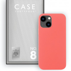 Case FortyFour - iPhone 13 Coque silicone liquide No.8 Orange (Peach)