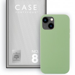 Case FortyFour - iPhone 13 Coque silicone liquide No.8 Vert (Mint)