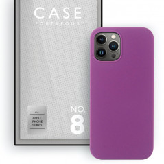 Case FortyFour - iPhone 13 PRO Coque silicone liquide No.8 Violet (Purple)