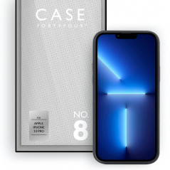 Case FortyFour - iPhone 13 PRO Coque silicone liquide No.8 Noir