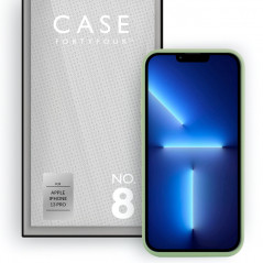 Case FortyFour - iPhone 13 PRO Coque silicone liquide No.8 Vert (Mint)