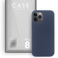 Case FortyFour - iPhone 13 PRO Coque silicone liquide No.8 Bleu foncé (Midnight blue)