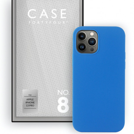 Case FortyFour - iPhone 13 PRO Coque silicone liquide No.8 Bleu clair (lake blue)