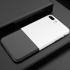Coque rigide Floveme Contrast Color Apple iPhone 7 Plus Blanc-Noir