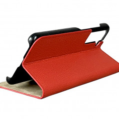 Mike Galeli - Galaxy S21 FE 5G Etui cuir MARC Rouge