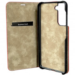 Mike Galeli - Galaxy S21 FE 5G Etui cuir MARC Rouge