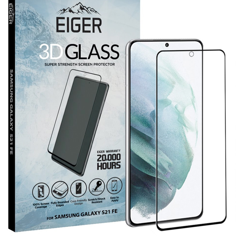 Eiger - Galaxy S21 FE 5G Protection écran 3D GLASS Eiger - Galaxy S21 FE 5G Protection écran 3D GLASS