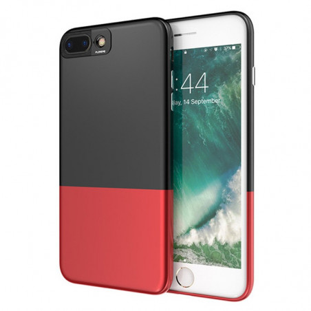 Coque rigide Floveme Contrast Color Apple iPhone 7 Plus Noir-Rouge