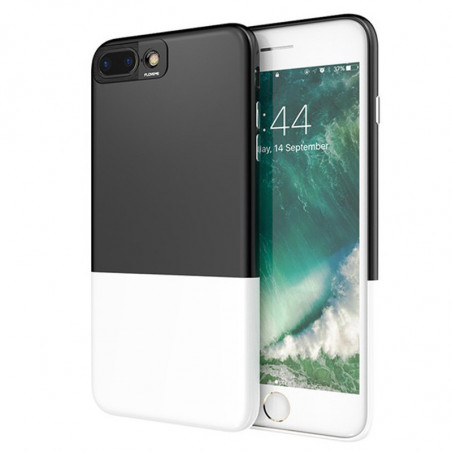 Coque rigide Floveme Contrast Color Apple iPhone 7 Plus Noir-Blanc