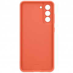 Samsung - Galaxy S21 FE 5G Coque EF-PG990T Silicone doux Orange (Coral)