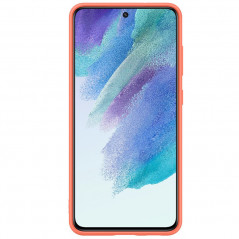 Samsung - Galaxy S21 FE 5G Coque EF-PG990T Silicone doux Orange (Coral)