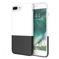 Coque rigide Floveme Contrast Color Apple iPhone 7 Plus Blanc-Noir
