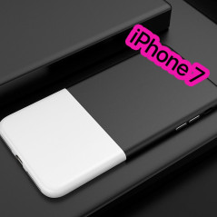 Coque rigide Floveme Contrast Color Apple iPhone 7 Noir-Blanc