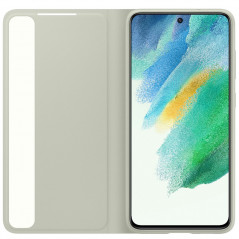 Samsung - Galaxy S21 FE 5G Etui folio Smart Clear view EF-ZG990C Vert Olive