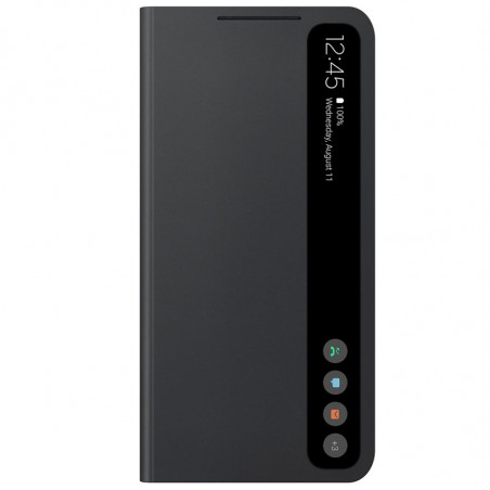 Samsung - Galaxy S21 FE 5G Etui folio Smart Clear view EF-ZG990C Noir