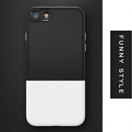 Coque rigide Floveme Contrast Color Apple iPhone 7 Noir-Blanc