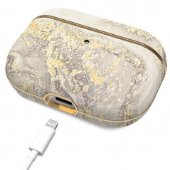 iDeal of Sweden - AirPods Pro Coque Sparkle Greige Marble