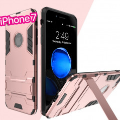 Coque Dual Layer Hybrid avec béquille Apple iPhone 7 Or Rose