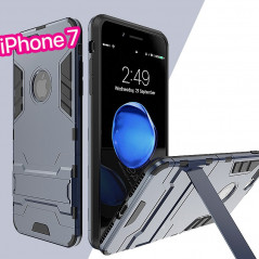 Coque Dual Layer Hybrid avec béquille Apple iPhone 7 Bleu foncé