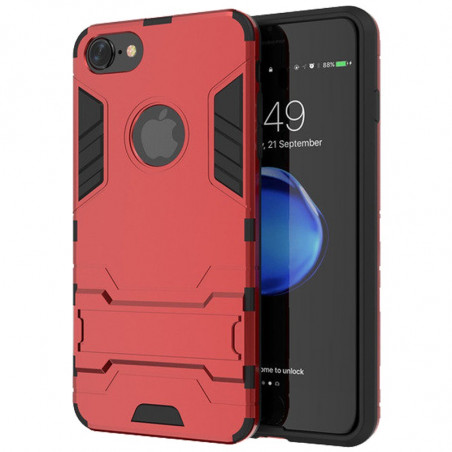 Coque Dual Layer Hybrid avec béquille Apple iPhone 7 Rouge